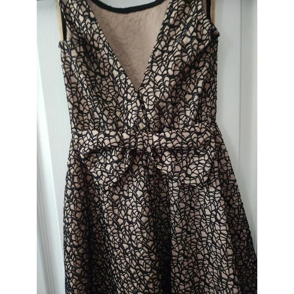 Love Culture Women's Sleeveless‎ Cocktail Dress Open Back Knee Length Black XS